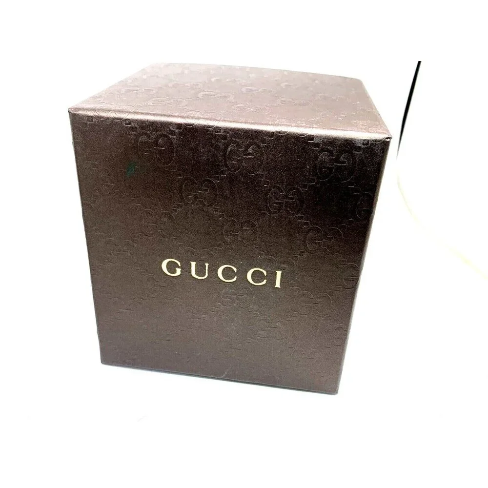Gucci Watch Box Presentation Brown Cardboard Display Gift Empty With Booklet